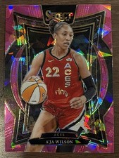 2025 Panini Select WNBA A'ja Wilson Pink Ice Prizm #56 Las Vegas Aces