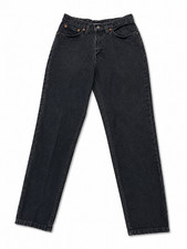 VTG Levi Strauss Black Denim Jeans Juniors Si...