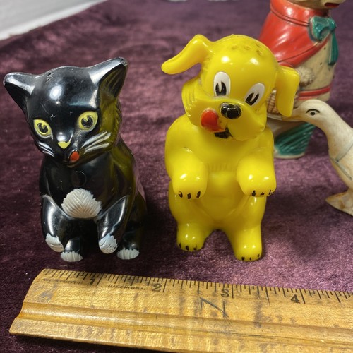 Menge 5 alte Kunststoff Tiere - F&FShakers Katze Hund Rabbitpeepgoosej310 - Bild 4 von 21