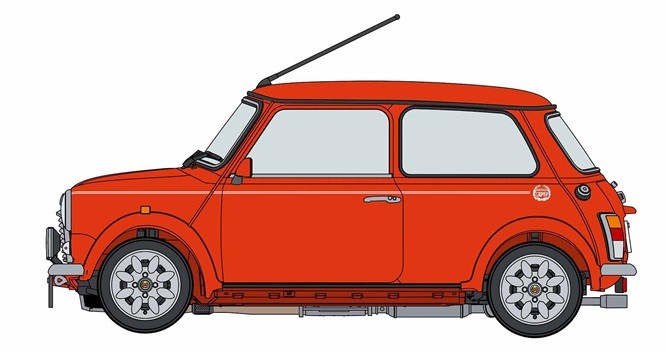1:24 Scale Hasegawa MINI Cooper SPORTS PACK Limited Edition Car Model Kit - UK - Image 6