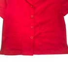 SAG HARBOR RED SHORT SLEEVE BUTTON FRONT BLAZER 8P-EUC — photo 3