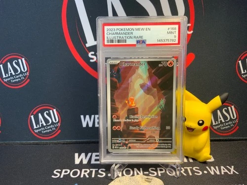 Pokémon Charmander Illustration Rare Holo Sv: Scarlet & Violet 151 168/165 PSA 9