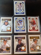 Upper Deck 2009 SP Legendary Cuts Baseball Lot of 7, Beltran, Halladay, Thome