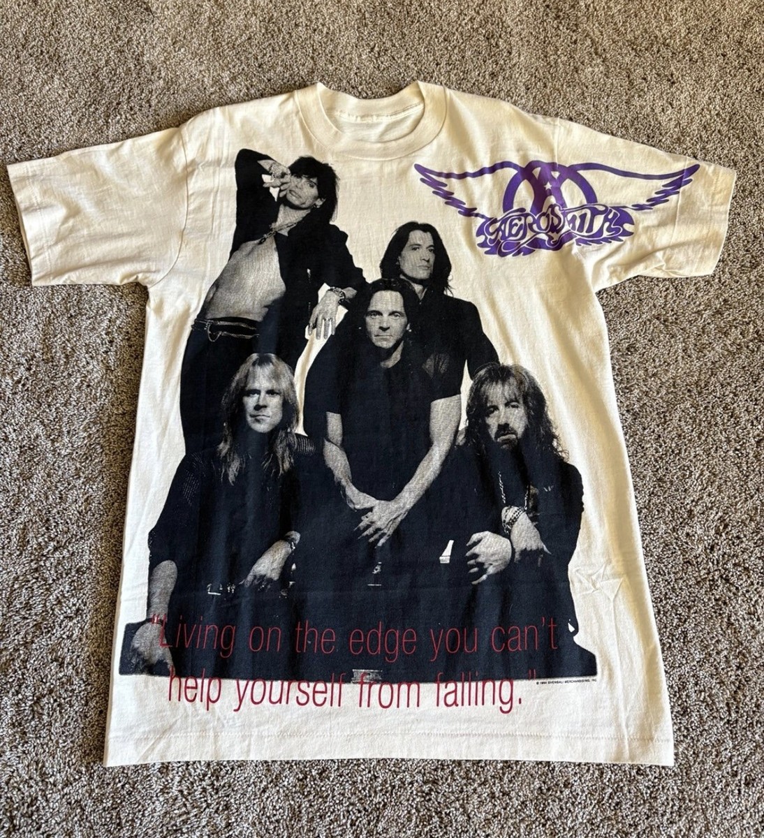 vintage 1994 Aerosmith Get A Grip World Tour t-shirt Size L | eBay