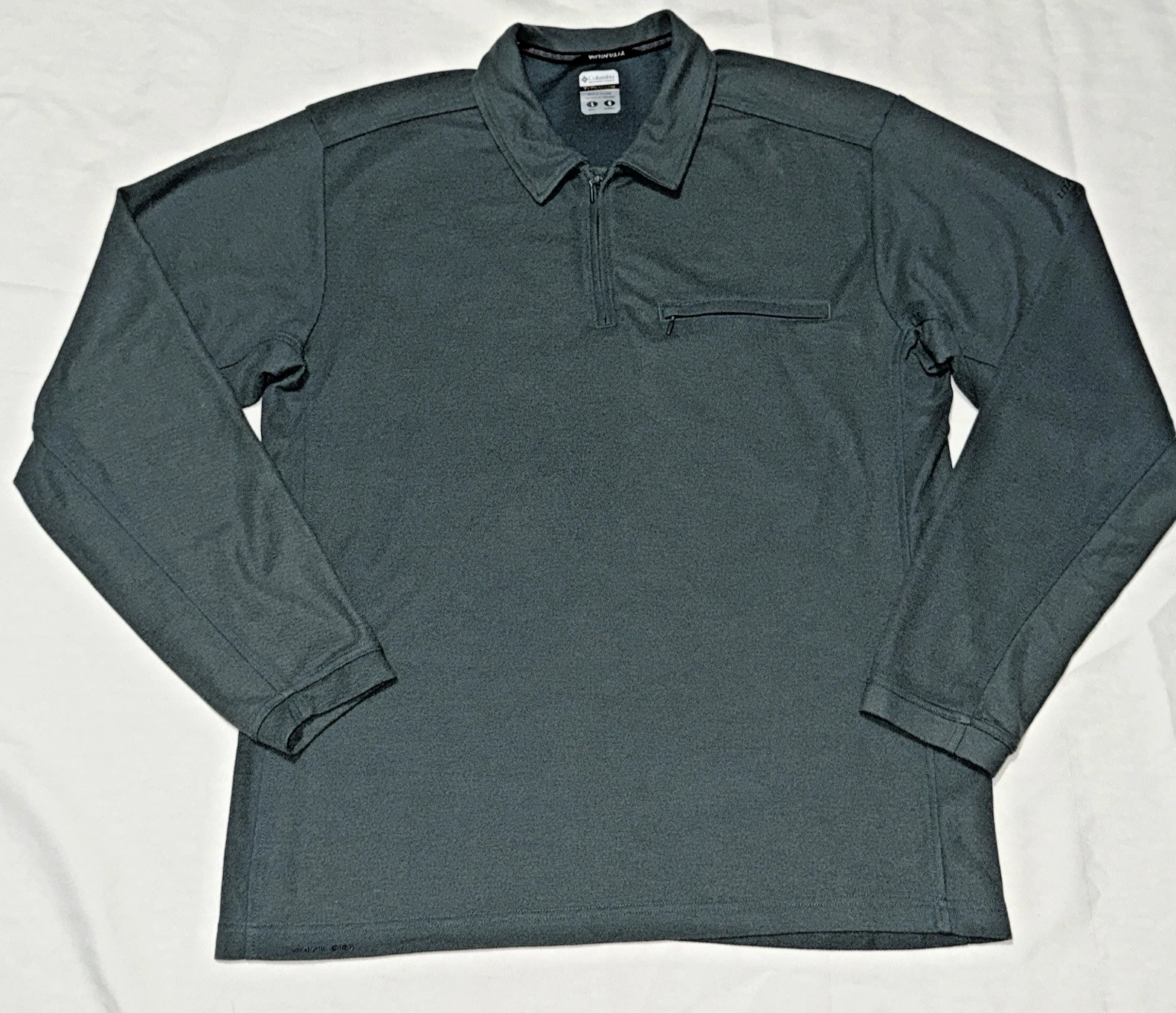 Columbia Titanium Long Sleeve Performance Shirt Men’s Large Green Outdoor