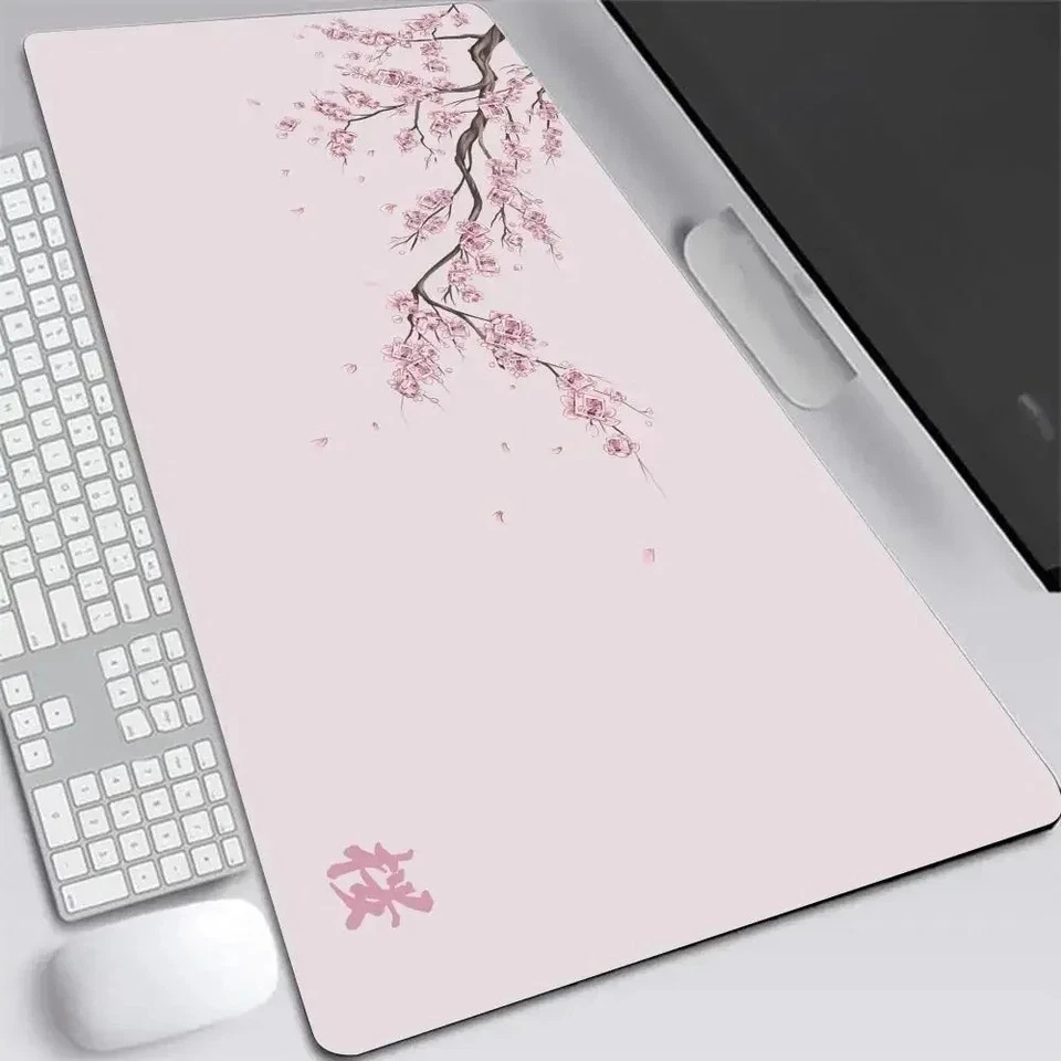 Japan Sakura XXL Gaming Mouse Pad Non-Slip Desk Mat Cherry Blossom Desk Carpet - Image 3 of 4