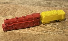 Vintage 50/60s Hard Plastic MAR Toy Train Red/Yellow. Made In The USA.