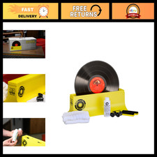 Vinyl Record Cleaning Kit - Alcohol-Free Solution, Snap-in Rollers, Lint-Free Cl