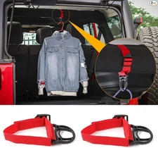 2PCS Roll Bar Coat Hanger Clothes Hook for Sports Sahara Freedom Rubicon & Red