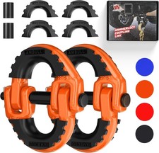 2 Pack 1/2" Safety Chain Connector Link, Tow Hitch Hammerlock Coupling Link, To