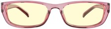 GUNNAR Womens Computer Glasses - Elin Plum Crystal Amber Lens - Blue Light Block