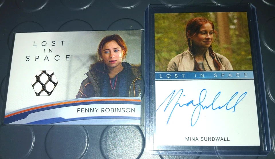 Lost in Space Mina Sundwall as Penny Robinson Auto Card + Costume Relic Card RC7 - Image 3 of 4