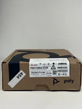 Poly Edge E220 Corded Desktop IP Phone 220-86990-101 Nice! No cords of mount