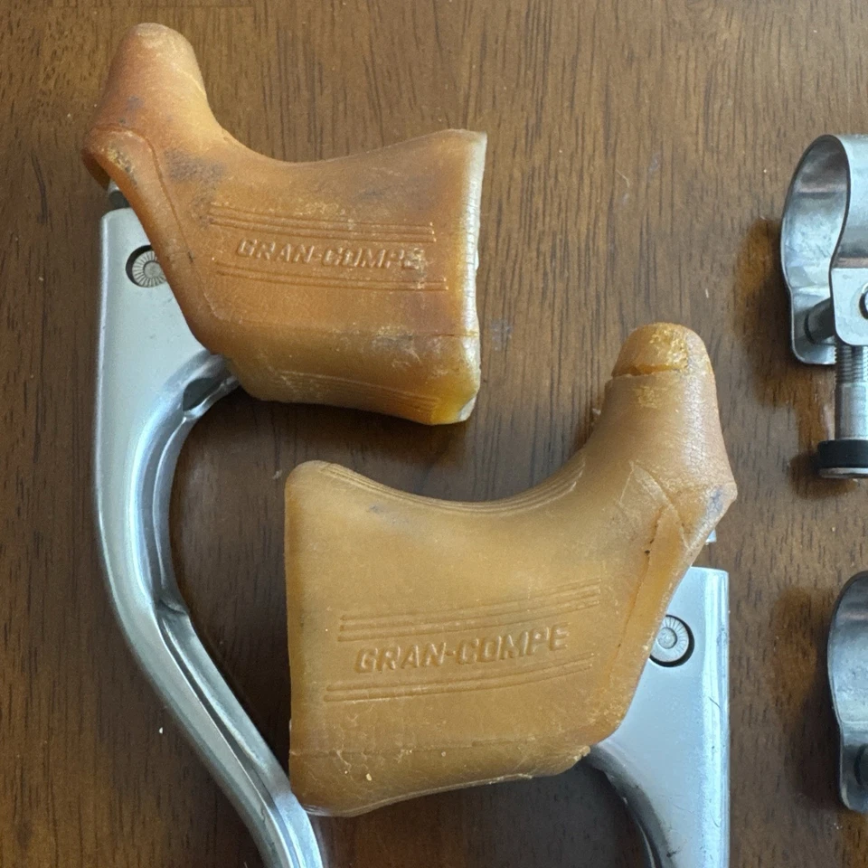 Alavancas de freio vintage Dia-Compe Grand Compe – Drop Bar – Prata – Japão - Imagem 3 de 4