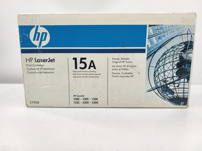 HP LaserJet 15A Black Toner Cartridge C7115A 1000 1200 3300 3380 Printer New OEM