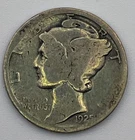 1925 D Mercury Dime 90% Silver Denver Mint Better Date