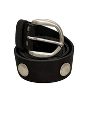 ⭐VTG 2013 Georg Roth Black SUEDE Coin BELT Men's 36 95CM GERMANY