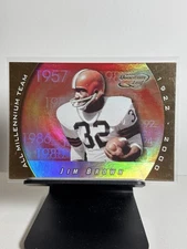 2000 Jim Brown Quantum Leaf All Millennium Team /1000 #AMT-JB - Cleveland Browns