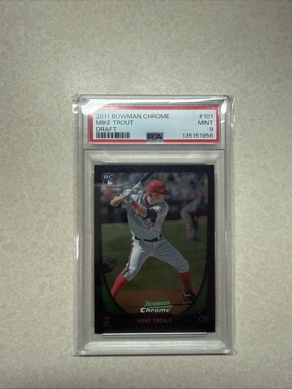 2011 Bowman Draft Picks & Prospects - Chrome Mike Trout #101 (RC)
