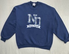 Vintage 90s Notre Dame Fighting Irish Jerzees USA Crewneck Sweatshirt XL
