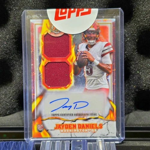 2024-25 Topps Resurgence Jayden Daniels Ignite Rookie Patch Autograph RC