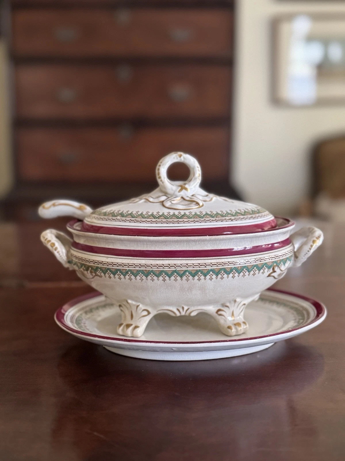Furnival Sauce/Gravy Tureen With Stand And Ladle Saucier Late 19th C
Opens in a new window or tab