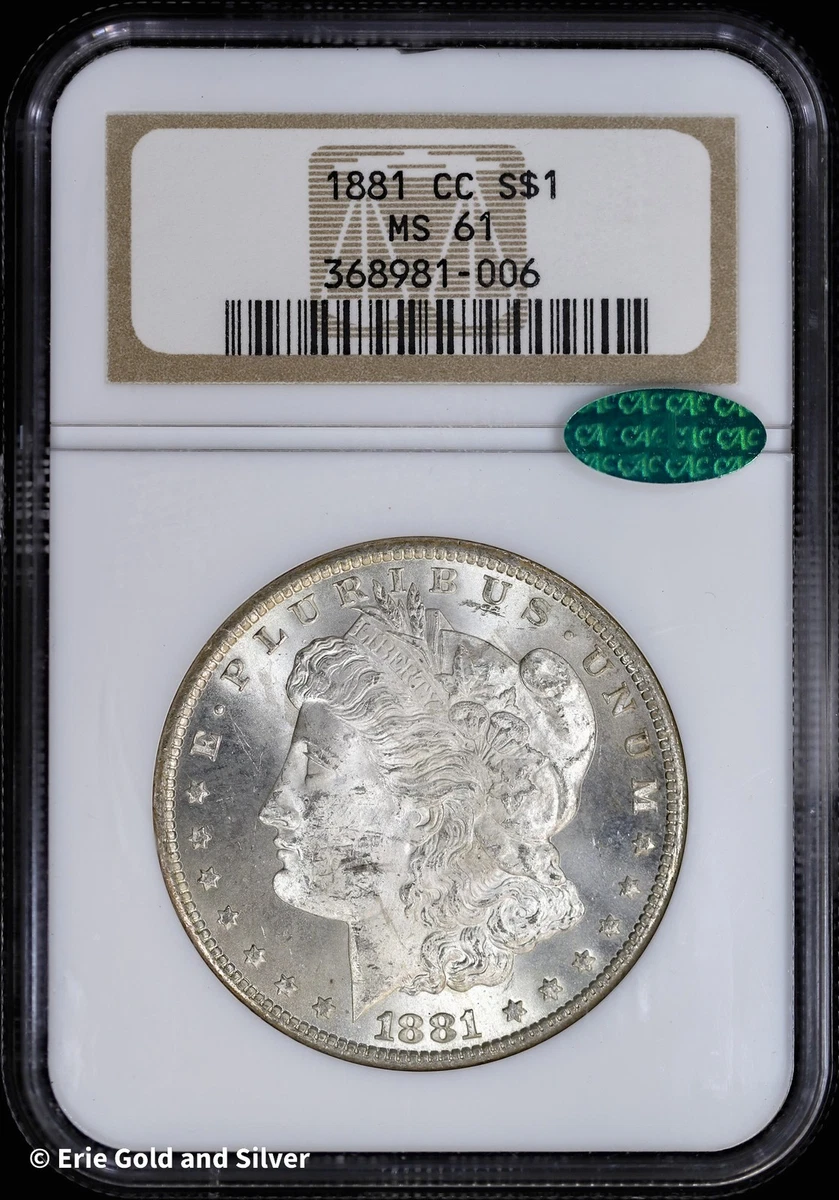 MS 61 Graded 1881 Year Morgan US Dollars (1878-1921) for sale | eBay