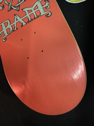 RARE SIGNED Bam Margera Pink Foil Heartagram Element Skateboard Deck AUTOGRAPH - Picture 7 of 10