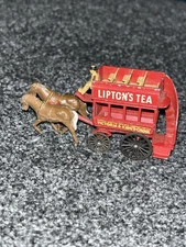 Vintage Matchbox Lesney England #12 Lipton Tea Horse Drawn Double Deck Carriage