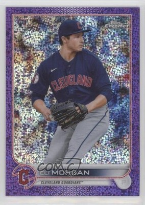 2022 Topps Chrome Purple Speckle Refractor 39/299 Eli Morgan #62 Rookie RC 11ak