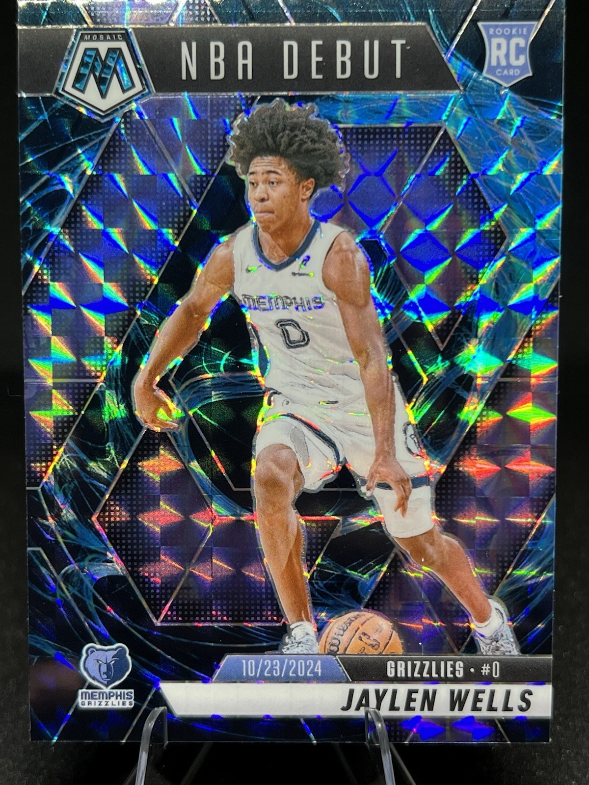 2024-25 Panini Mosaic - NBA Debut Jaylen Wells #260 Genesis Mosaic Prizm (RC) NM