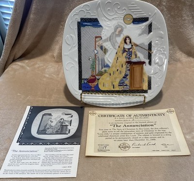 1988 Edwin M. Knowles Collector's Numbered Plate The Annunciation By Eve Licea