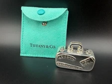 TIFFANY & CO. STERLING SILVER 925 LUGGAGE SUITCASE PILL BOX