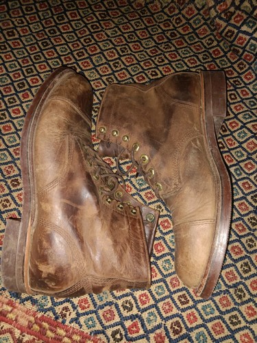 Chippewa LL Bean Boots 9.5 EE Iron Works Katahdin Cap Toe Brown Leather VIBRAM - Picture 7 of 10