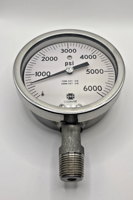 #ad Amtek US Gauge 151869 Pressure Gauge 0 6000 psi 1 2quot; 151869 *NEW OLD STOCK* $74.98