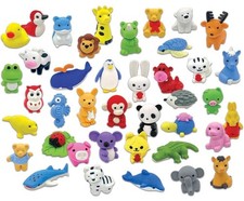 Teacher Created Resources Desk Pets - Animal Friends 40 Pack , Erasers, NEW