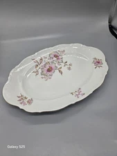 Mitterteich China DOGWOOD Platter – 16" Vintage Floral Elegance Bavaria Germany