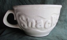 Vintage Signed McCoy Art Pottery MASSIVE Snack Bowl