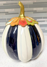 MacKenzie Childs Aurora Stripe Pumpkin   Large