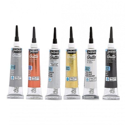 Pebeo Setasilk Gutta wasserbasierter Farbblock Umriss Seide & Stofffarbe 20ml