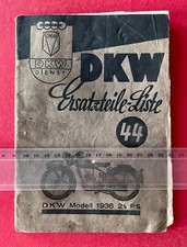 DKW Ersatzteil Liste 44 DKW Modell 1936 24 PS Motorrad ( F25364