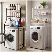 2/3 Tiers Over Toilet &Laundry Storage Rack Bathroom Washing Machine Dryer Shelf