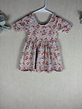 Quince   Floral Short Sleeve Sun Dress 2T