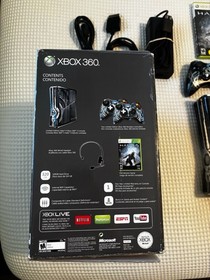 Microsoft Xbox 360 S Halo 4 Limited Edition 320GB Blue Console IN BOX - Tested