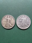 1937 Walking Liberty 50c Silver Half Dollars Lot of 2
