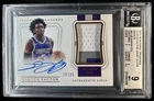 2017-18 National Treasures De'Aaron Fox Clutch Patch Bronze RC Auto #/25 BGS 9