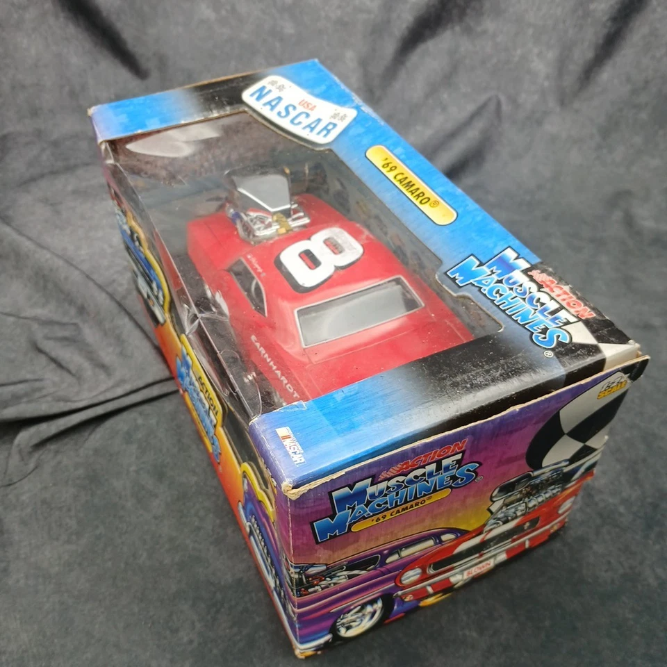 *Raro Dale Earnhardt Jr #8 Muscle Machines 1969 Chevelle 1/18 Diecast Nuevo Sellado Foto 3 de 4