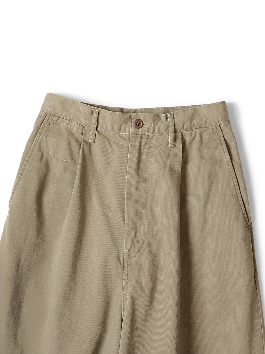 ASK availability First) KAPITAL Chino High-Waisted Neem