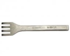 C.S. Osborne & Co. No. 484 -  4 PRONG Thonging Chisel: sizes 3/32" or 1/8"