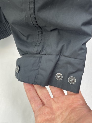 FootJoy DryJoys Jacket Mens Large Black Full Zip Snap Windbreaker Golf Jacket - Picture 7 of 14